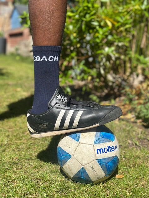 Coach socks with cushioned support, Touchline Ready gift for grassroots coaches