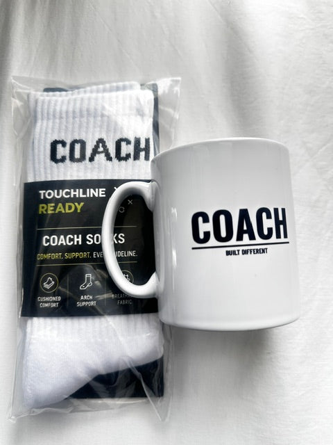 Touchline Ready Coach Gift Bundle — Mug + Sock