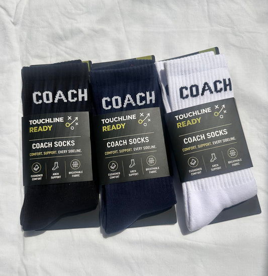 Coach Socks Triple Pack | Built by a Grassroots Coach | Mix & Match Colours